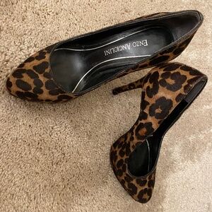 Vintage Enzo Angiolini Leopard Heels